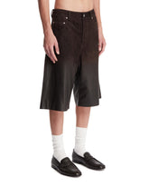 Shorts In Pelle Marroni | PDP | Antonia