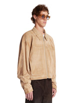Beige Suede Jacket | PDP | Antonia