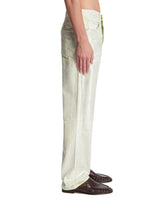 Green Metallic Jeans | PDP | Antonia