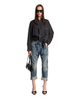 Blue High-Rise Crossover Jeans | PDP | Antonia