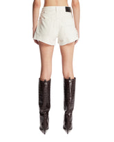 Shorts In Denim Con Borchie Bianchi | PDP | Antonia