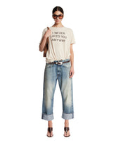 Jeans Cuffed X-Boyfriend Crop Blu | PDP | Antonia