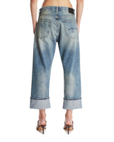 Jeans Cuffed X-Boyfriend Crop Blu | PDP | Antonia