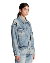 Blue Washed Denim Jacket | PDP | Antonia