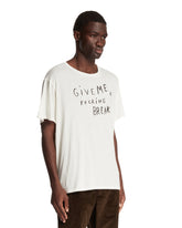 White Printed Cotton T-Shirt | PDP | Antonia
