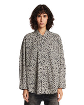 Black Printed Cotton Shirt | PDP | Antonia