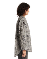 Black Printed Cotton Shirt | PDP | Antonia