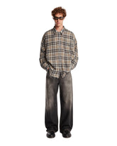 Camicia A Quadri In Cotone Grigia | PDP | Antonia