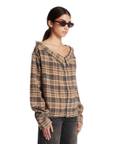 Camicia A Quadri Beige | PDP | Antonia