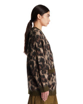 Cardigan Animalier In Lana Marrone | PDP | Antonia