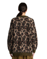 Cardigan Animalier In Lana Marrone | PDP | Antonia