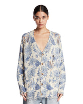 Cardigan A Fiori Beige | PDP | Antonia