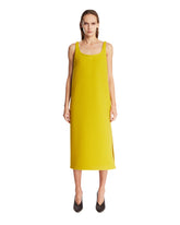 Yellow Walker Wool Midi Dress | PDP | Antonia