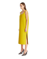 Yellow Walker Wool Midi Dress | PDP | Antonia