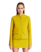 Ochre Yellow Walker Wool Jacket | PDP | Antonia