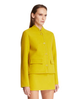 Ochre Yellow Walker Wool Jacket | PDP | Antonia