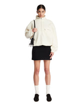 White Wool Fleece Sweater | PDP | Antonia