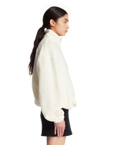 White Wool Fleece Sweater | PDP | Antonia