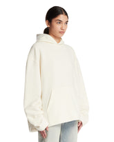 Maglione Con Cappuccio Bianco | PDP | Antonia