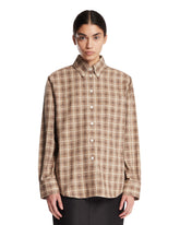 Camicia A Quadri Boucle Oxford Beige | PDP | Antonia