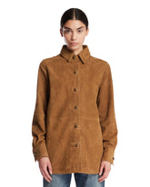 Brown Suede Overshirt | PDP | Antonia
