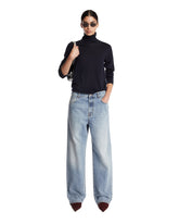 Maglione A Collo Alto In Lana Blu | PDP | Antonia