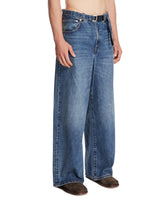 Levi's x Sacai Jeans Belted Wide Blu Scuri | PDP | Antonia