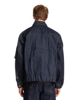 Levi's x Sacai Giacca Blouson In Denim Blu Scuro | PDP | Antonia