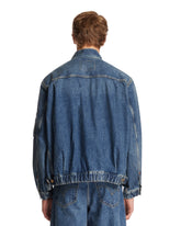 Levi's x Sacai Blue Denim Blouson Jacket | PDP | Antonia