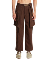 Brown Multi-Panel Trousers | PDP | Antonia