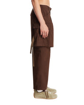 Brown Multi-Panel Trousers | PDP | Antonia
