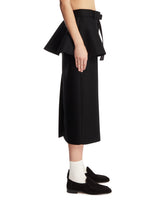 Black Melton Midi Skirt | PDP | Antonia