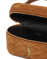 Brown Suede Gaby Vanity Bag | PDP | Antonia