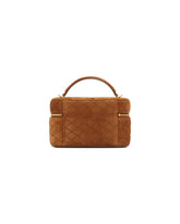 Brown Suede Gaby Vanity Bag | PDP | Antonia