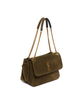 Borsa Niki Tripouch In Suede Verde | PDP | Antonia