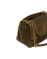 Borsa Niki Tripouch In Suede Verde | PDP | Antonia