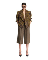 Brown Wool Culotte Trousers | PDP | Antonia
