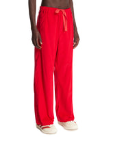 Red Drawstring Trousers | PDP | Antonia