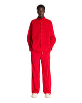 Red Drawstring Trousers | PDP | Antonia