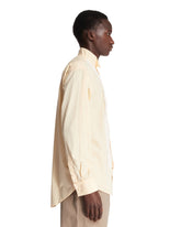 Orange Cotton Tuxedo Shirt | PDP | Antonia
