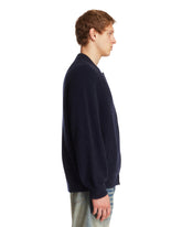 Cardigan In Misto Cashmere Blu | PDP | Antonia