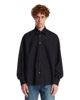 Camicia In Lana Merino Blu | PDP | Antonia