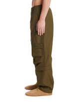 Green Multi-Pocket Cotton Trousers | PDP | Antonia