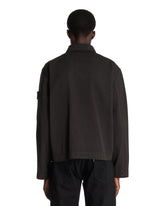 Black Cotton and Wool Coach Jacket | PDP | Antonia