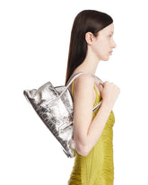 Silver Small La Passeggiata Leather Bag | PDP | Antonia