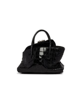 Black La Passeggiata Mini Croc-Embossed Leather Bag | PDP | Antonia