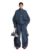 Blue Washed Bomber Jacket | PDP | Antonia