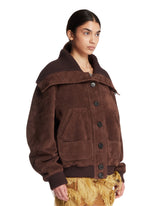 Giacca Bomber In Pelle Marrone | PDP | Antonia