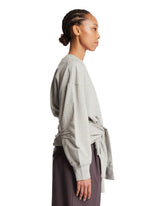 Gray Trompe-l'oeil Sweatshirt | PDP | Antonia