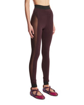 Brown Viscose Leggings | PDP | Antonia